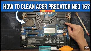 How to Open &amp; Clean Fans Acer Predator Neo 16 Laptop Cleaning | Laptop Cleaning &amp; Maintenance Guide.