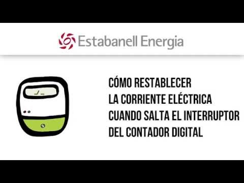 Cómo restablecer la corriente eléctrica cuado salta el interruptor del contador digital