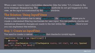 How to Fix EditText Error Message Hide Issue When Using Digits in Android