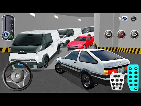 Toyota AE86 Stuck in Parking Garage - 3D Driving Class - Android Game - 3D Driving Class Simulator