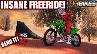 THIS NEW TRACK HAS HUGE FLOWY JUMPS AND INSANE FREERIDE JUMPS! (MXBIKES)
