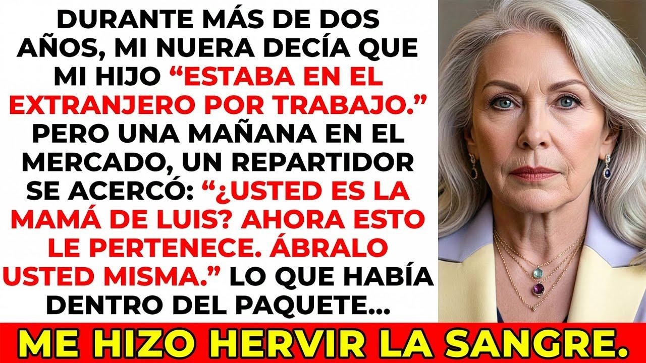 Creí que mi hijo estaba de viaje por trabajo… hasta que un repartidor me entregó un paquete con su…