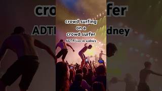 crowd surfing on a crowd surfer 🏄 @adaytoremember #adtr #monument #sydney