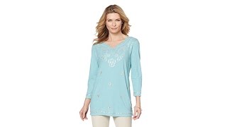 Sigrid Olsen Studio Sequined Knit Tunic