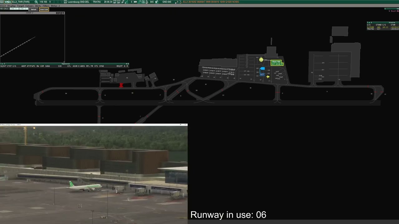 german parks his aircraft without being able to see where he's going