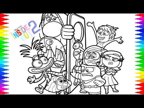 Inside Out 2 Coloring Pages / Envy Anxiety Joy Anger Disgust Sadness Fear Ennui Embarrassment / NCS