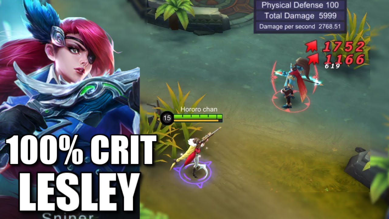 LESLEY HAVING 100% CRIT WITH NORMAL BUILD