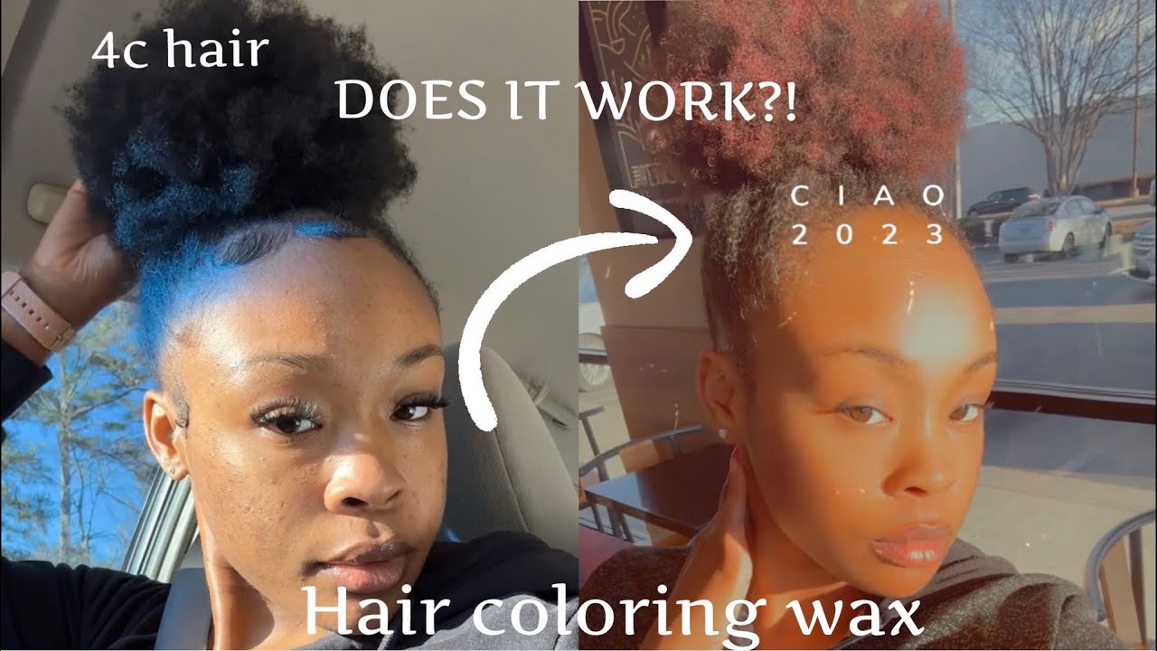 Trying Amazon hair dye wax on my 4c hair (temporary hair dye)|MOFAJANG ...