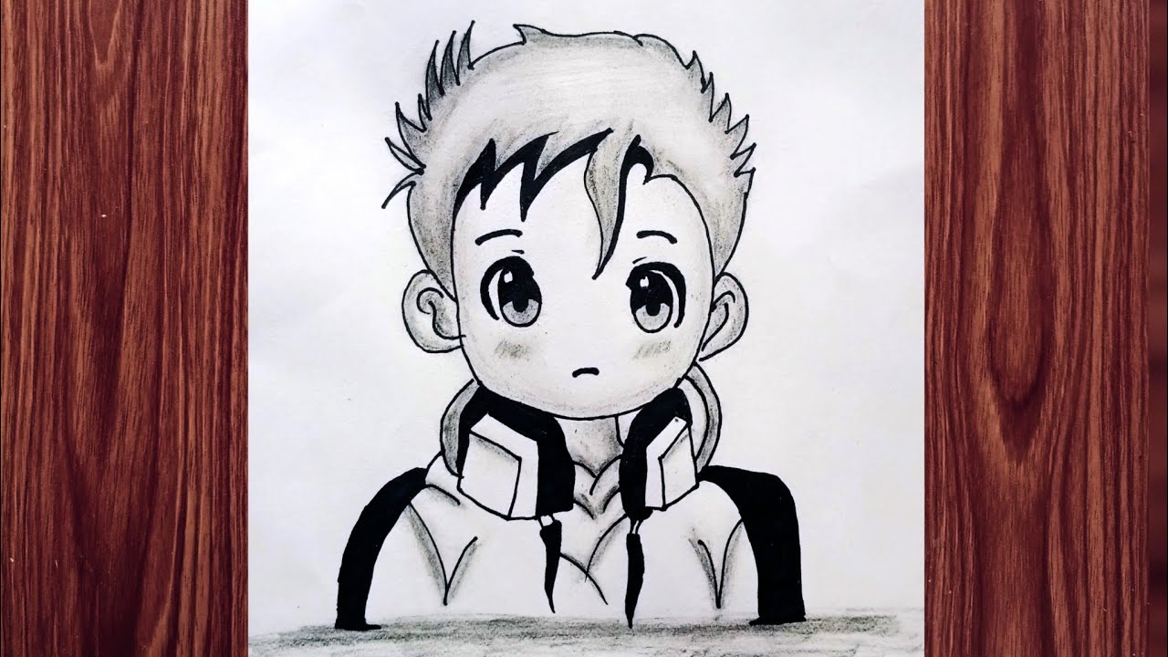 How to draw anime Boy Step by Step || Anime Face Drawing || Easy Anime Sketch.