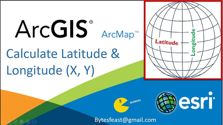 Latitude And Longitude In ArcGIS - Add Latitude And Longitude To Shapefile