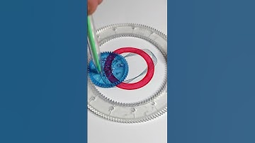 Mixing colors   Spirograph drawing #asmr #satisying