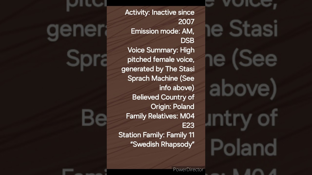Some trivias about German numbers station ( not all of them only my favorite) part 1