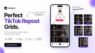 TikTok Repost Banner Maker | Create Profile Grid Tiles Free screenshot 5
