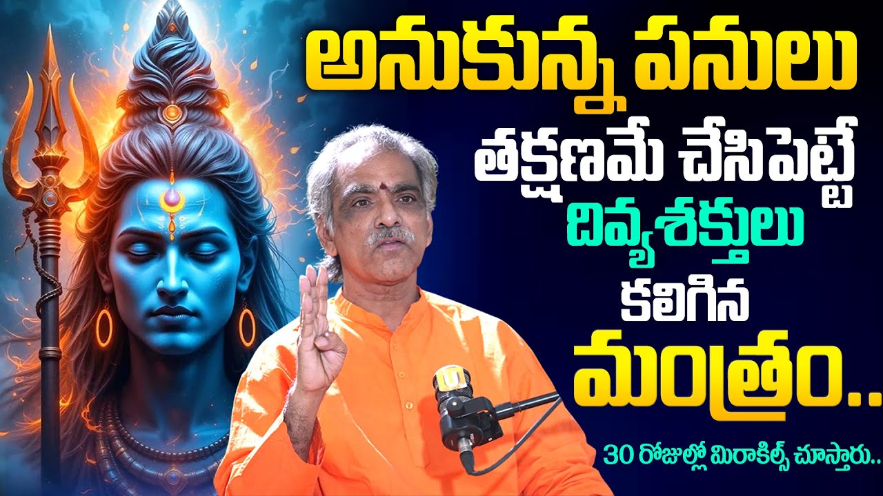 Brahmasri Vaddiparti Padmakar - అనుకున్న పనులు తక్షణమే చేసిపెట్టే మంత్రం..! | Nagaraju Interviews