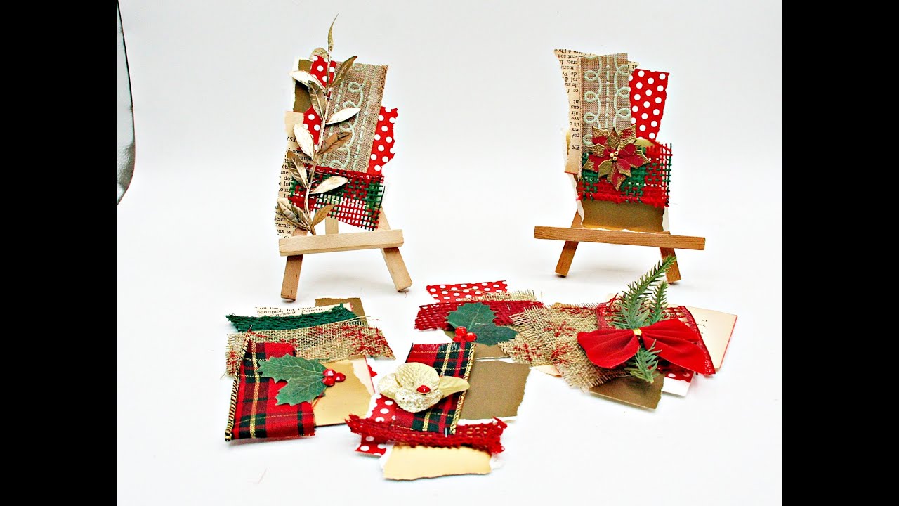 Изготовление рождественских букетов из ваших запасов видео 147