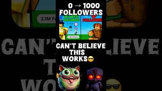 How To Get Roblox Followers FAST! #roblox #robloxsecrets #robloxshorts #viral #kidsfun #kidsfun