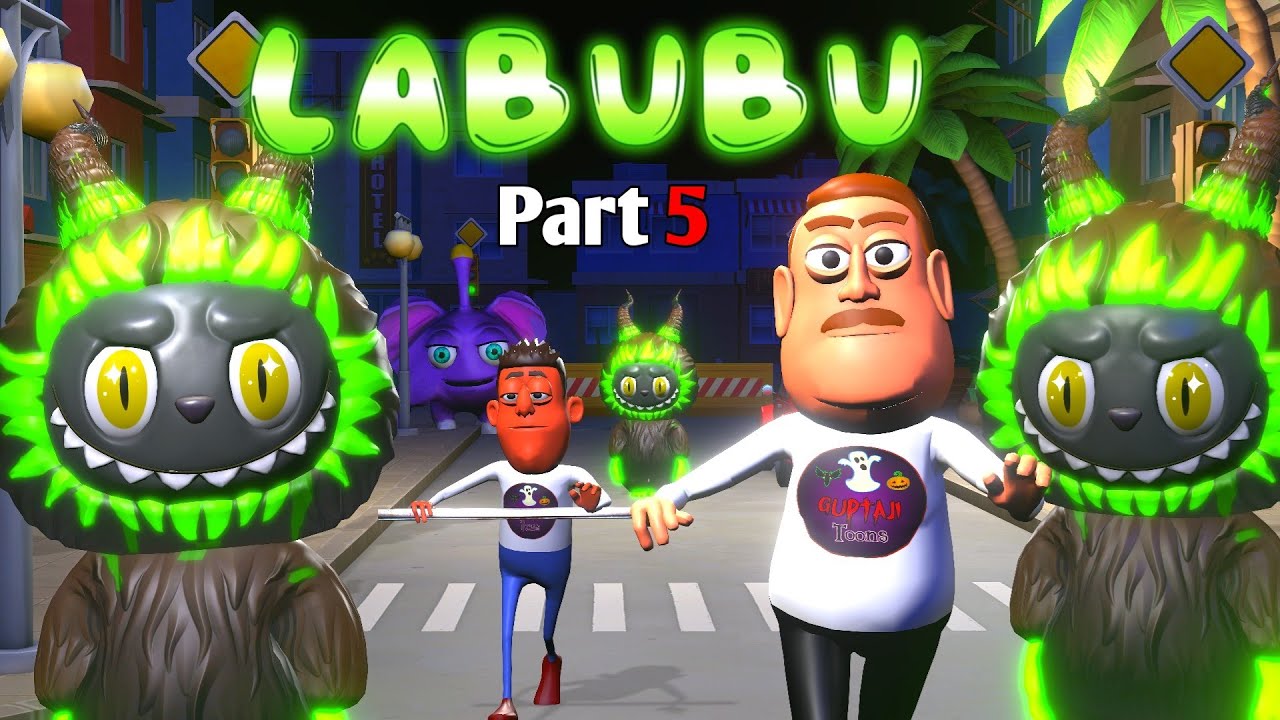 Labubu Horror story Part 5 | Labubu Horror doll | Guptaji Toons