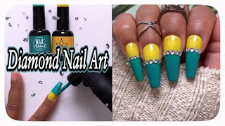 easy rhinestone nail art design screenshot 4