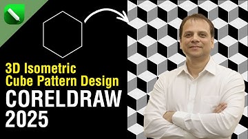 CorelDRAW Tutorial: 3D Isometric Cube Pattern Design #coreldraw #pattern #graphicdesign