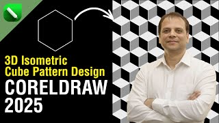 Celebrity CorelDRAW Tutorial: 3D Isometric Cube Pattern Design #coreldraw #pattern #graphicdesign Wealth