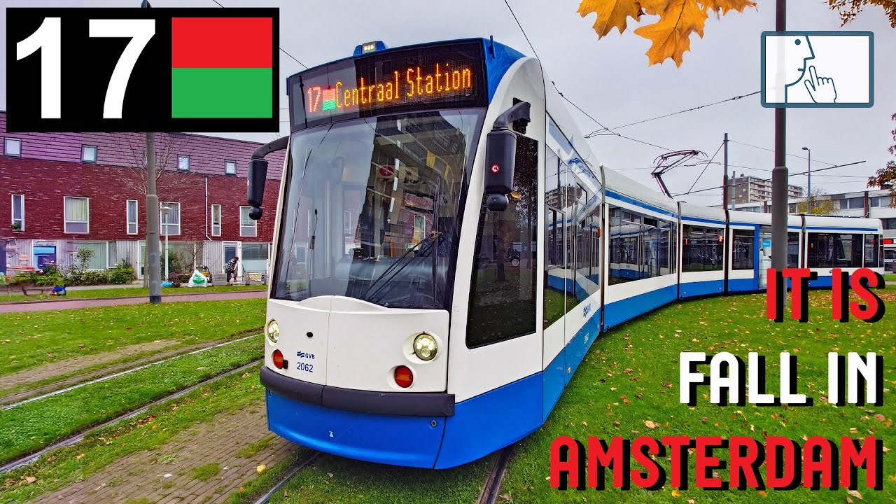 Cabinerit Tram 17 Amsterdam | Dijkgraafplein - Centraal Station | 4K Tram Driver Cabview