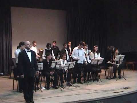 ე  მიქელაძის სახელობის სამუსიკო სასწავლებლის ჩასაბერ საკრავთა ორკესტრი ხელმ  სერგო ტყაბლაძე