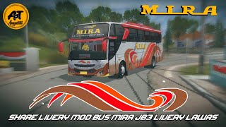 RILIS!!! SHARE LIVERY MOD BUS MIRA JB3 LIVERY LAWAS || BUSSID 2024 screenshot 5