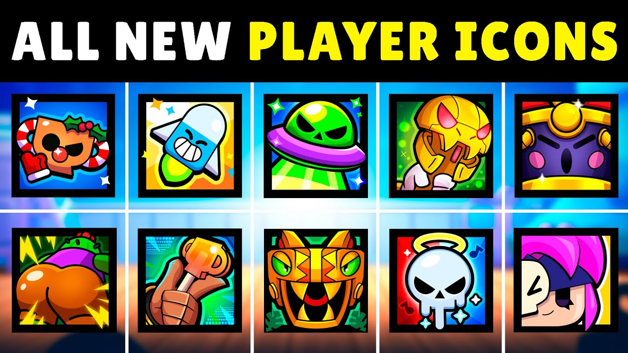 All *NEW* Player Icons In This Update! #playericons #brawlstars - YouTube