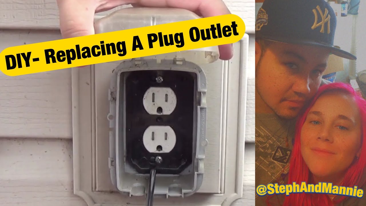 DYI How to replace and install a power receptacle outside / plug