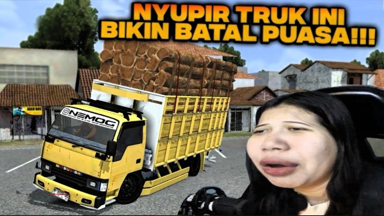 NYUPIR TRUK RAGASA KAYU DI BULAN PUASA HARUS SABAR - Bussid