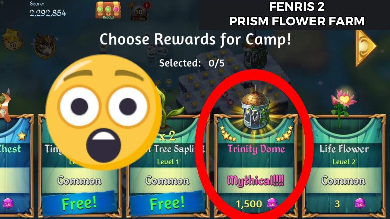 Fenris 2 in Merge Dragons Used To Farm Prism Flower Wonder Trinity Dome