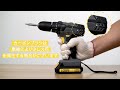 TOPELEK 電動ドリル 充電式 20V 最大トルク35N.m 電動ドリルドライバー 2000mAh 18+1段階トルク調節 正逆切替 二段変速 無段階変速 LEDライト照明機能 コードレス 大容量