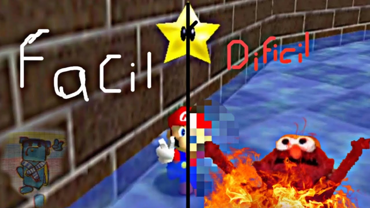 Mario 64 pero cada estrella más Difícil 