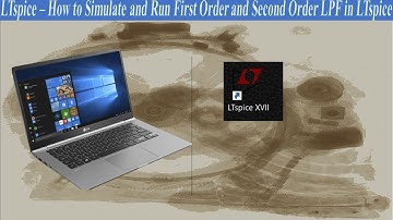 First Order and Second Order LPF in LTspice