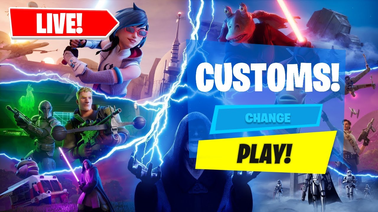 🔴 LIVE FORTNITE CHAPTER 6 SEASON 3 CUSTOMS FOR VBUCKS PRIZES! 🎁 SCRIMS ...