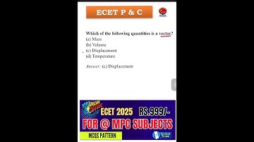 ECET 2025 Physics & Chemistry Guide | How to Score High & Get the Best Rank! 🚀 | Q-1 Explained