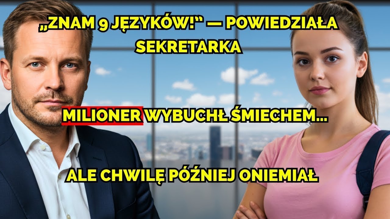 „Znam 9 języków” — powiedziała dumnie sekretarka… Milioner zaśmiał się, ale w końcu oniemiał.