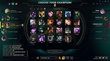 [League of Legends] CLASH CHAMPION SELECT BUG