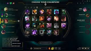 [League of Legends] CLASH CHAMPION SELECT BUG