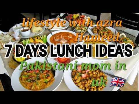 A week Of Meals/Monday to Sunday lunch Recipes for Busy Moms/7 Days ...
