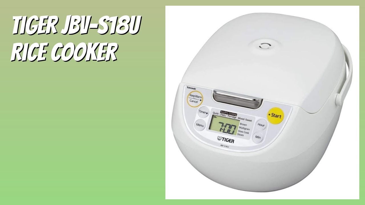 REVIEW (2026): Tiger JBV-S18U Rice Cooker. Features