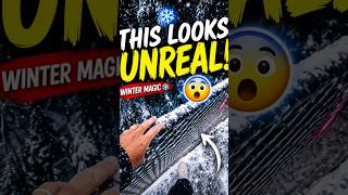 🌨️ The Most Beautiful Snowfall You'll See #Snowfall #WinterMagic #Nature #Shorts #Snow #WinterVibes