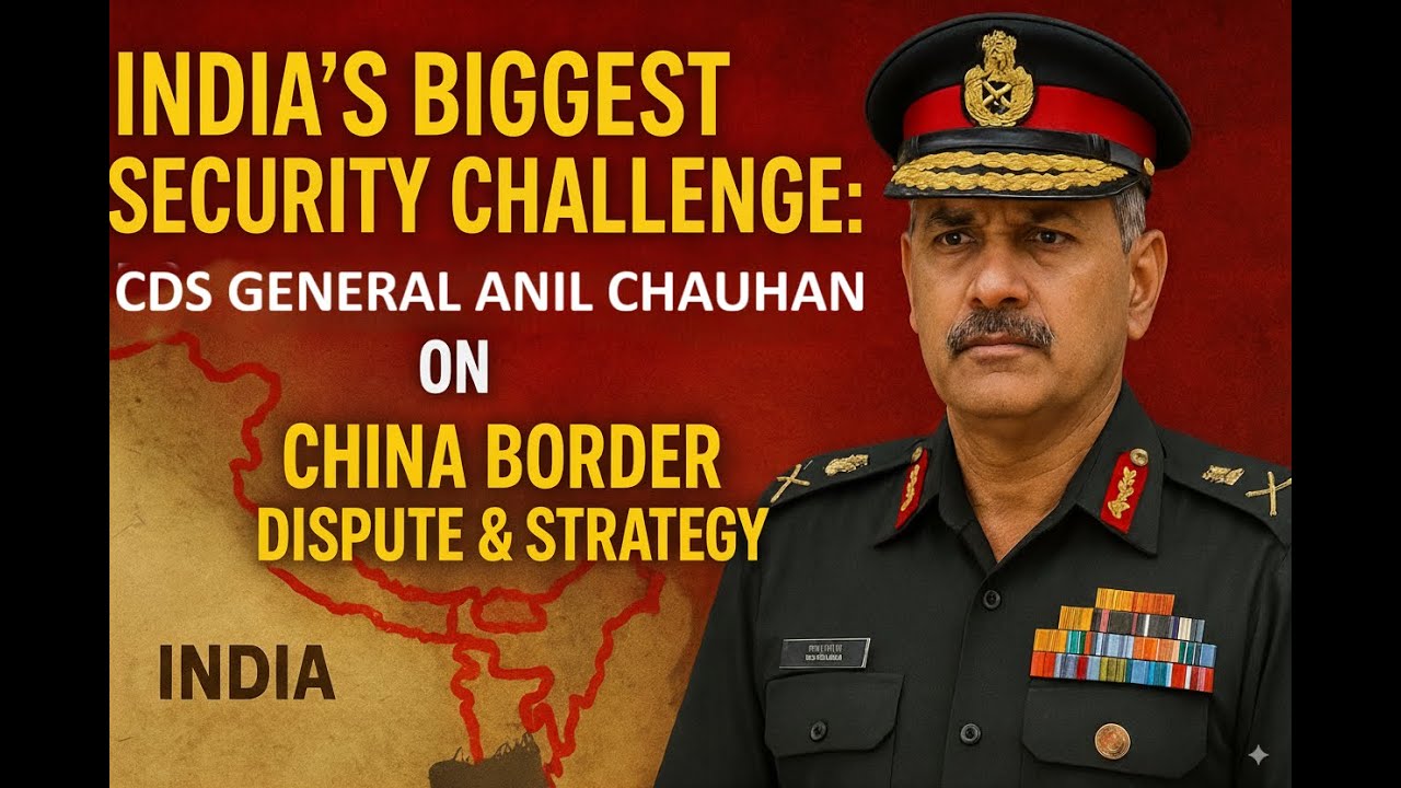 China Border Dispute: India’s Biggest Security Challenge — CDS Anil Chauhan Analysis
