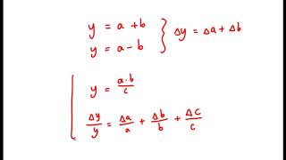 IB Physics Uncertainty Propagation Rules