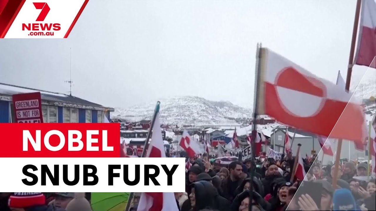 Trump links Nobel snub to Greenland takeover push | 7NEWS