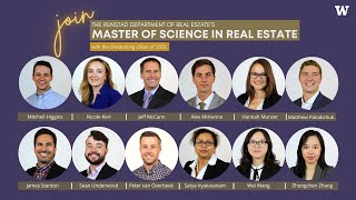 Uw Runstad Department Of Real Estate - Msre Cl Of 2021
