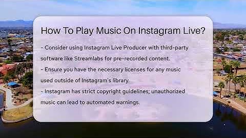 How To Play Music On Instagram Live? - Everyday-Networking