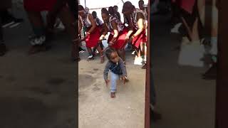 A 2 year old Siyabonga leading Sangoma initiates with such power & pride