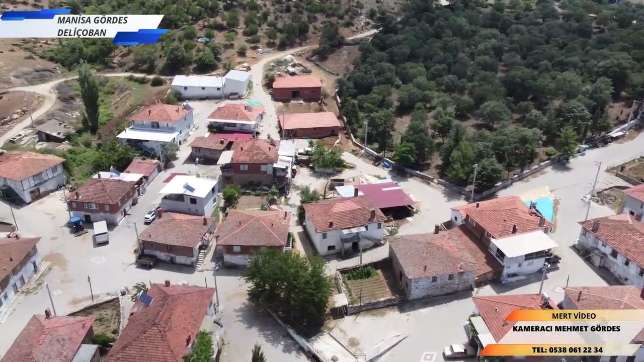 Manisa Gördes Deliçoban m.h kuş Bakışı