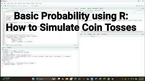 Basic Probability using R How to Simualte Coin Tosses#r#probability#coin #cointoss#relativefrequency